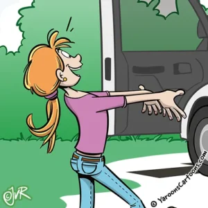 Salubris folder review; Visueel sterke cartoons die meer zeggen dan duizend woorden.